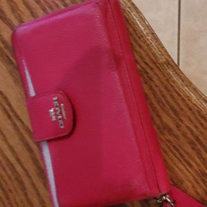 Coach Pink Wristlet